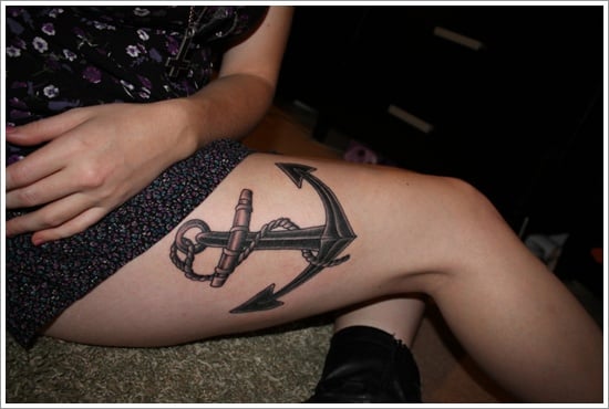 Anchor Tattoo Meaning and models (12)