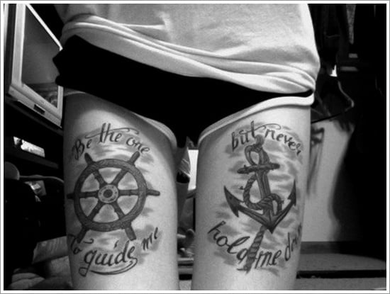 Anchor Tattoo Meaning and models (18)