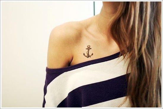 Anchor Tattoo Meaning and models (20)
