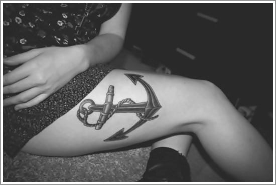 Anchor Tattoo Meaning and models (22)