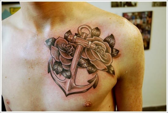 Anchor Tattoo Meaning and models (3)