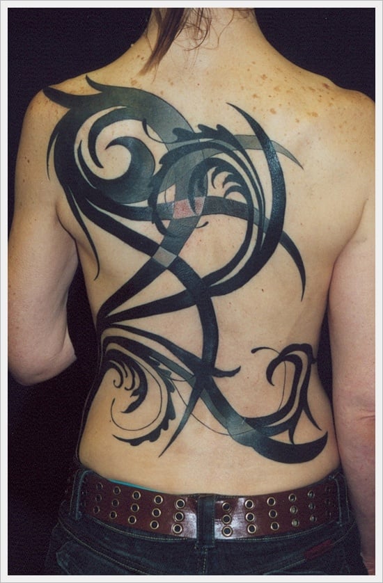 35 Tribal Back Tattoo Designs
