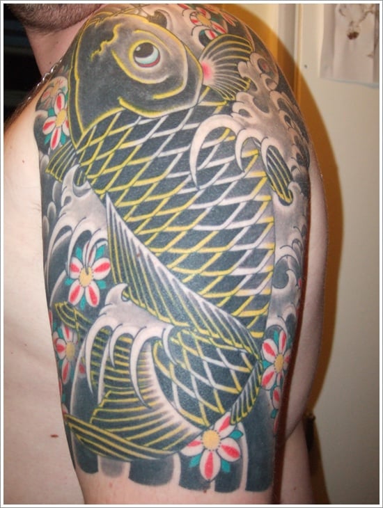  koi fish tattoo designs (17) 