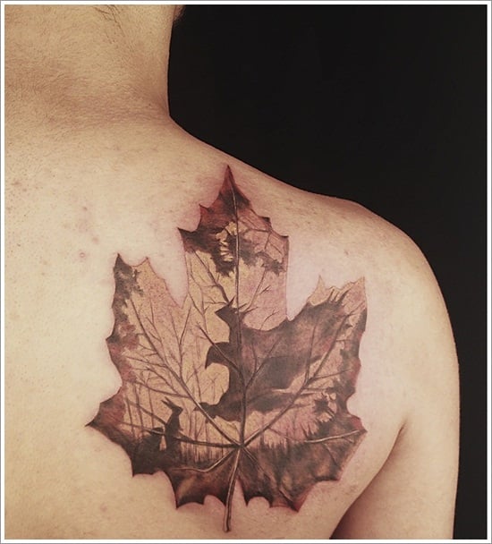 Leaf tattoos