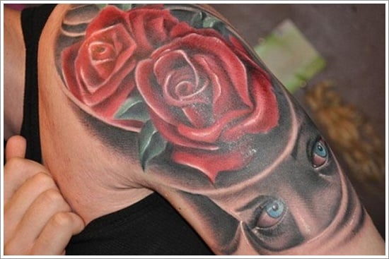  Rose Tattoo Designs (19) 