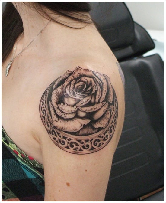  Rose Tattoo Designs (6) 