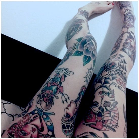 Upper Back Thigh Tattoos