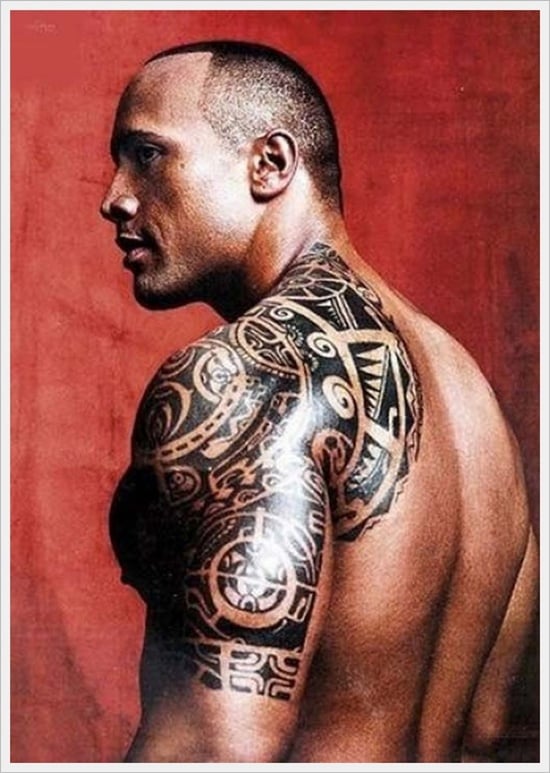 Tribal Tattoos-Dwayne Johnson 