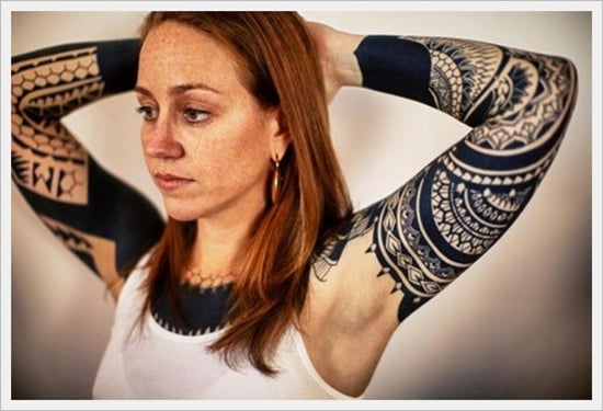 Tribal Sleeve Tattoo For Women