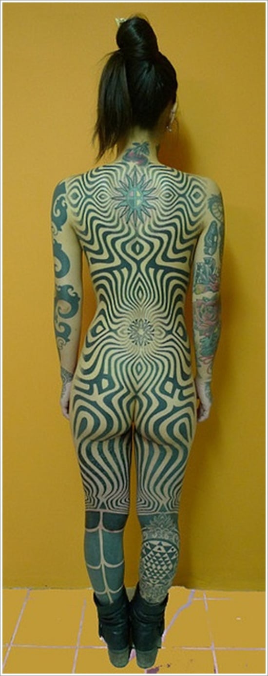 35 Weird Full Body Tattoo Designs