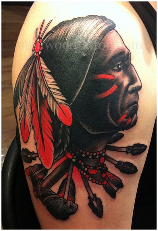  Native American Tattoo Designs (24) 