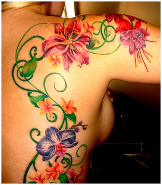  orchid tattoo design (21) 