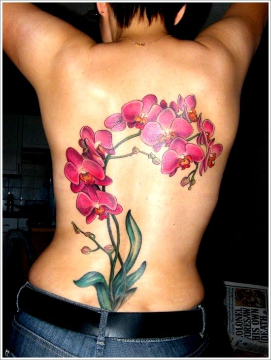 orchid tattoo design (20)