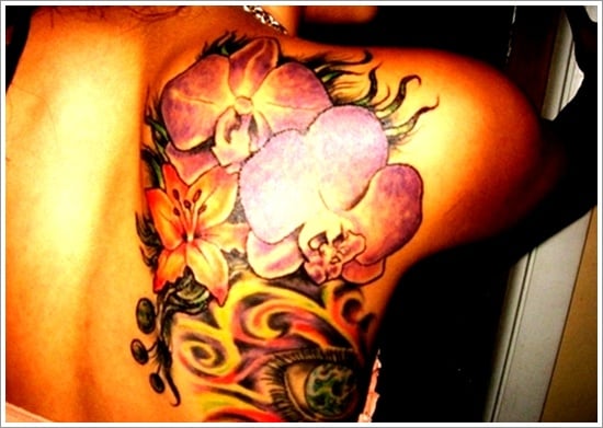 orchid tattoo design (11)