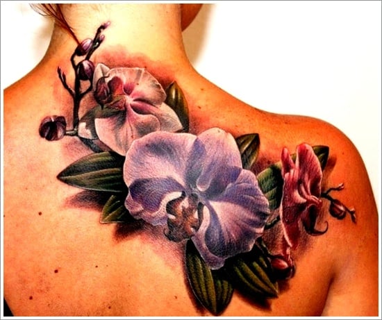  orchid tattoo design (23) 