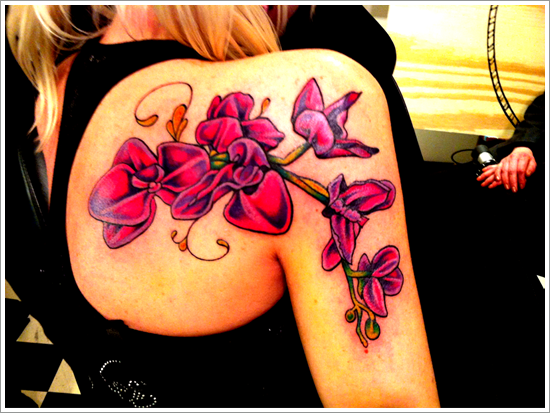  Orchid Tattoo design (24) 