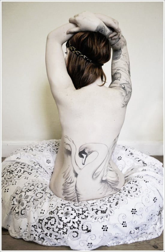 swan tattoo designs (25)
