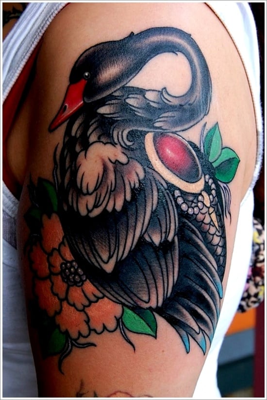 swan tattoo designs (29)