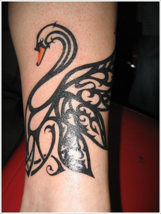  swan tattoo designs (9) 