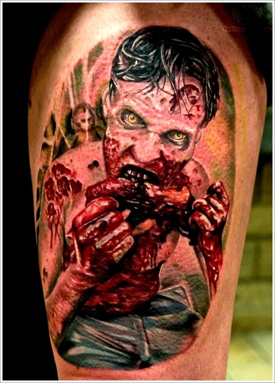 Zombie tattoo designs (36) 