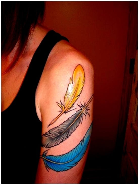 Feather Tattoo Designs (12 ) 