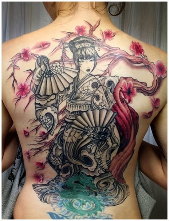 Geisha Tattoo Designs (18 ) 