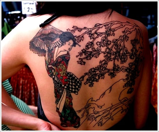 Geisha Tattoo Designs (25 ) 