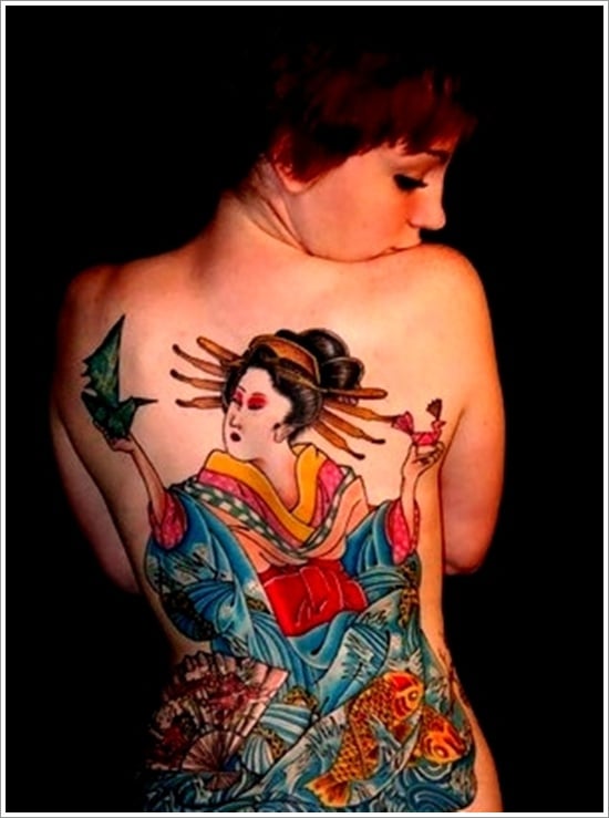 Geisha Tattoo Designs (26 ) 