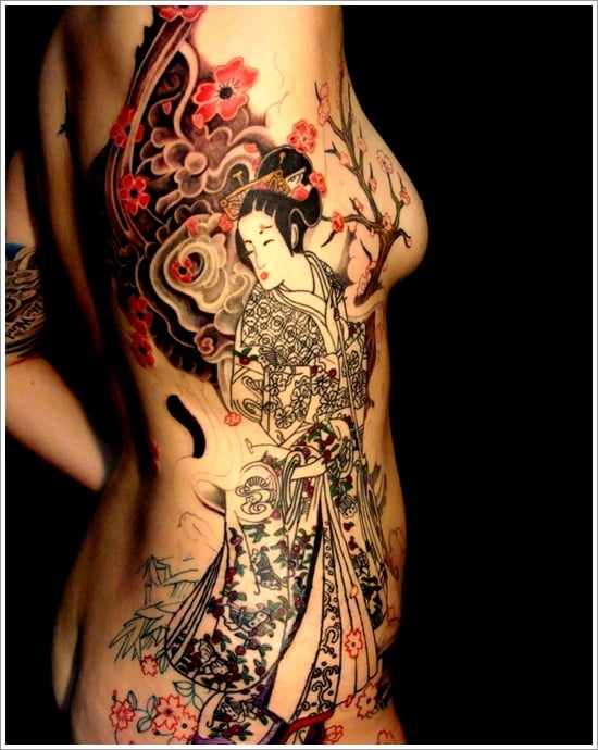 Geisha Tattoo Designs (28 ) 