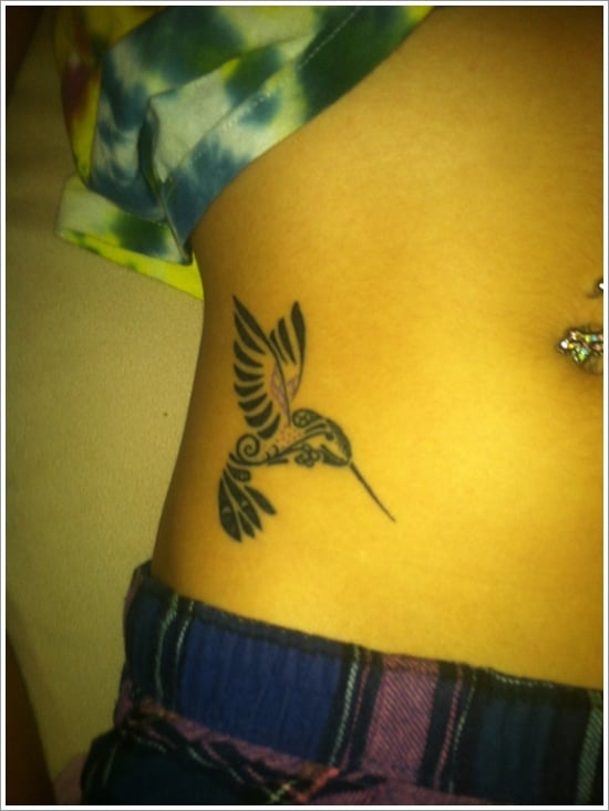 Tribal Hummingbird Tattoo