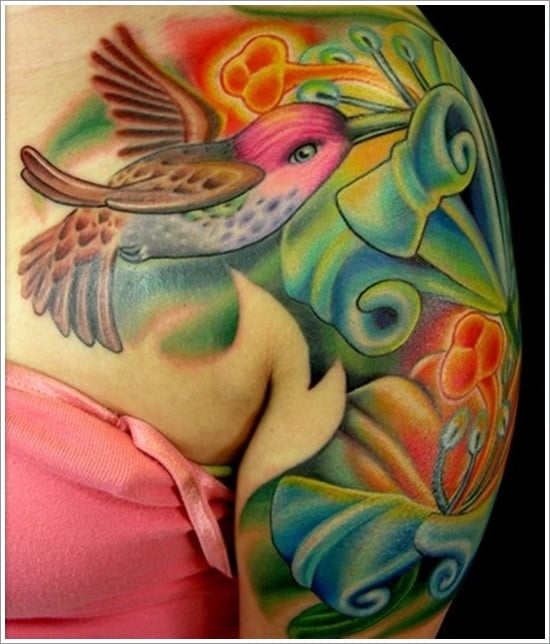 Hummingbird tattoo designs (26) 