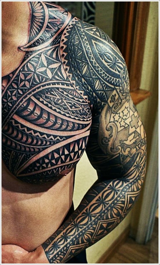 Maori Tribal Arm Sleeve Tattoo Design