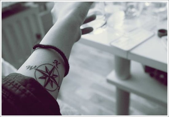 compass tattoo designs (13)