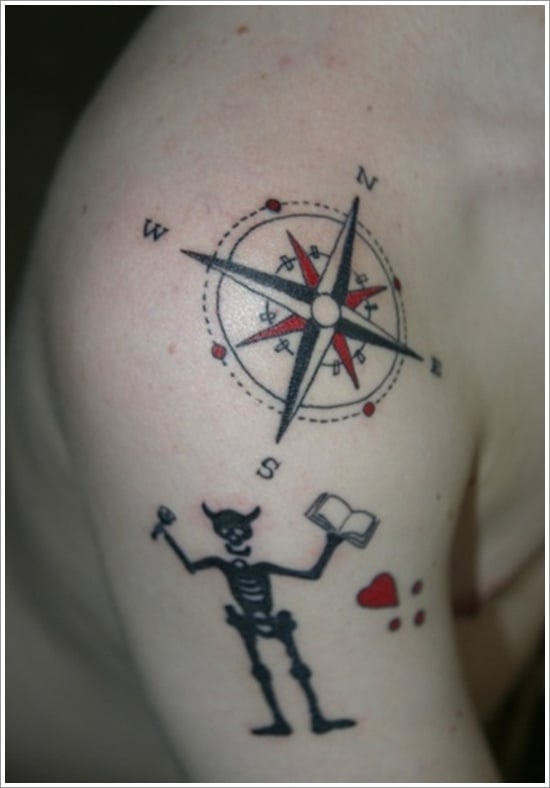 compass tattoo designs (22)