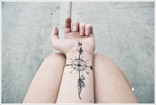 compass tattoo designs (5)