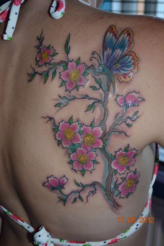  Dogwood flower tattoo (4) 