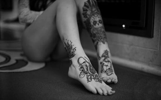 Feet Tattoo Designs (22 ) 