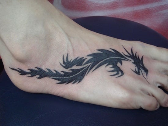 Tribal Foot Tattoos For Men