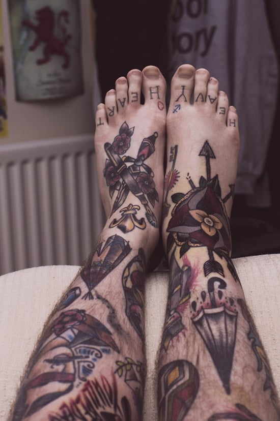 Feet Tattoo Designs (41 ) 