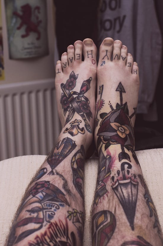 Foot Tattoo Men