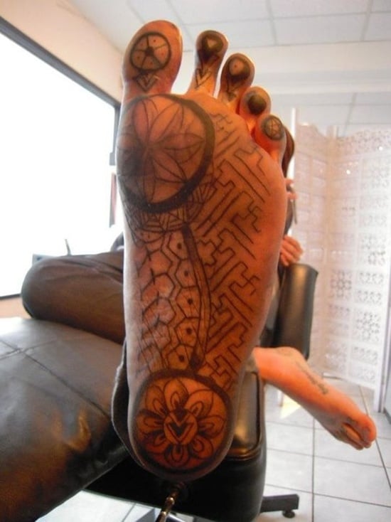 Foot Tattoo Men