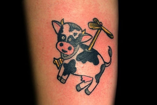 Cow Tattoo (7)