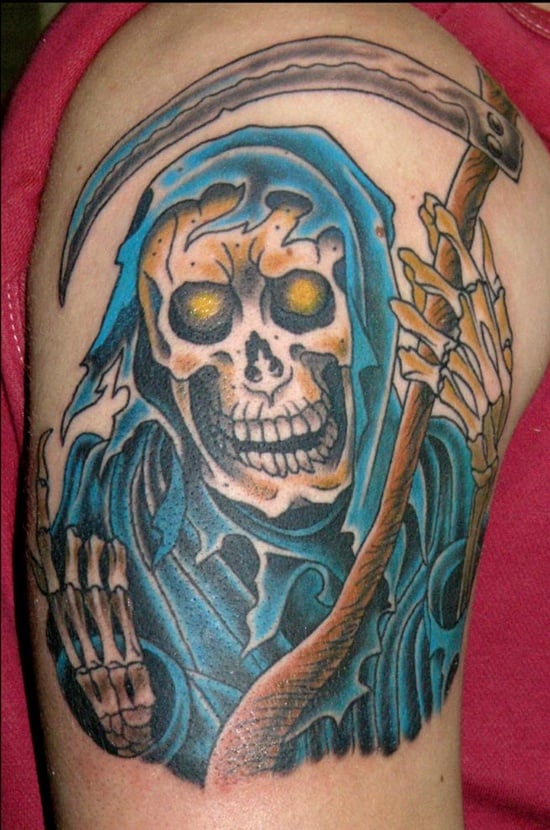 29 Cool Grim Reaper Tattoo Designs