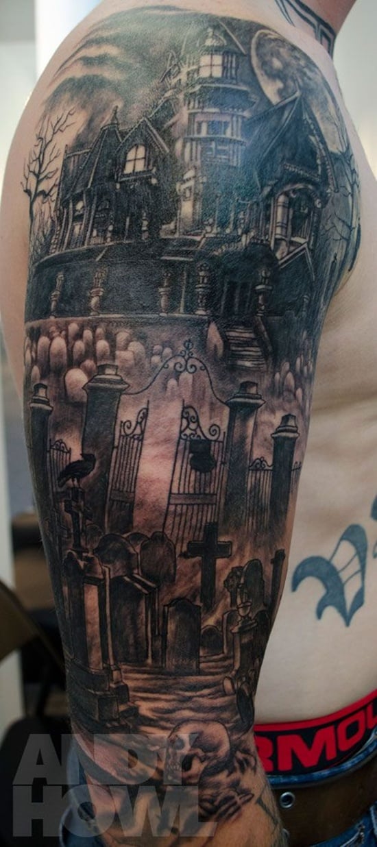 cemetery and cemetery Tattoos (4)