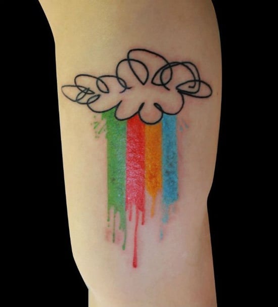 55 Dreamy Cloud Tattoo art to choose from