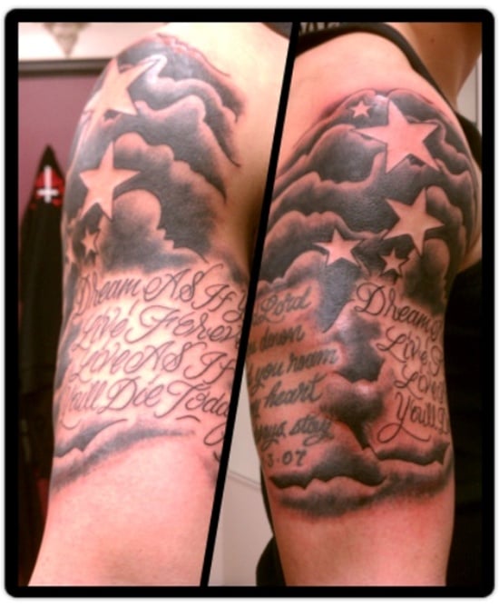 Tattoo Sleeve Designs Clouds