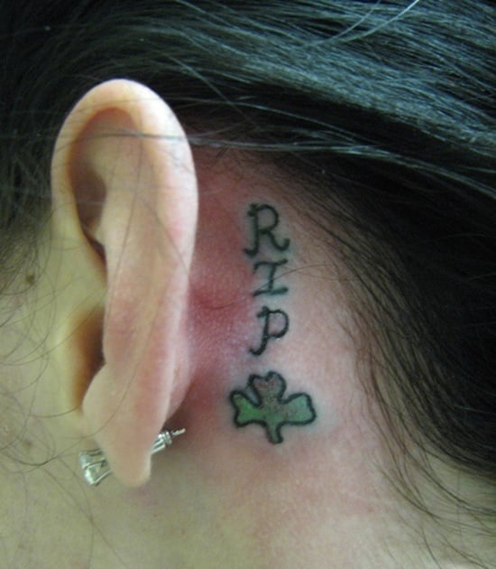  ear back tattoo (5) 