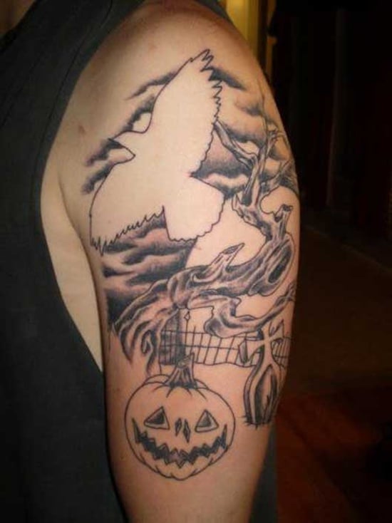 Evil Pumpkin Tattoo