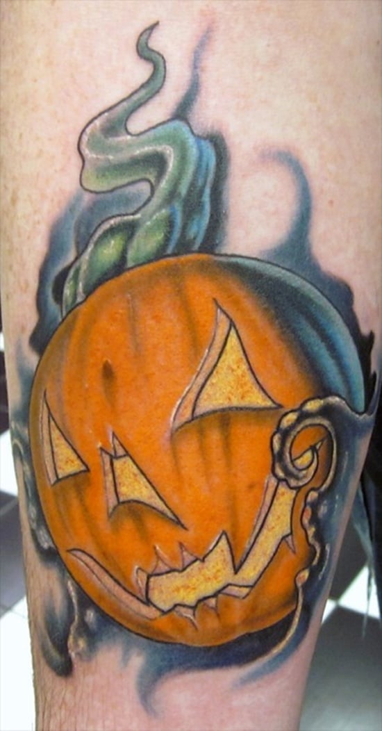  Evil Pumpkin Tattoo (10) 