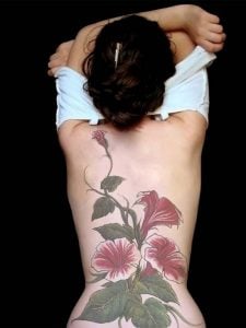 Morning Glory flower tattoo (10)